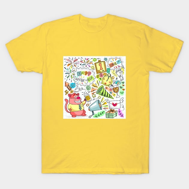 Happy New Year T-Shirt by Cheebies